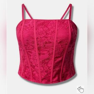 Torrid Lace Corset Crop Top